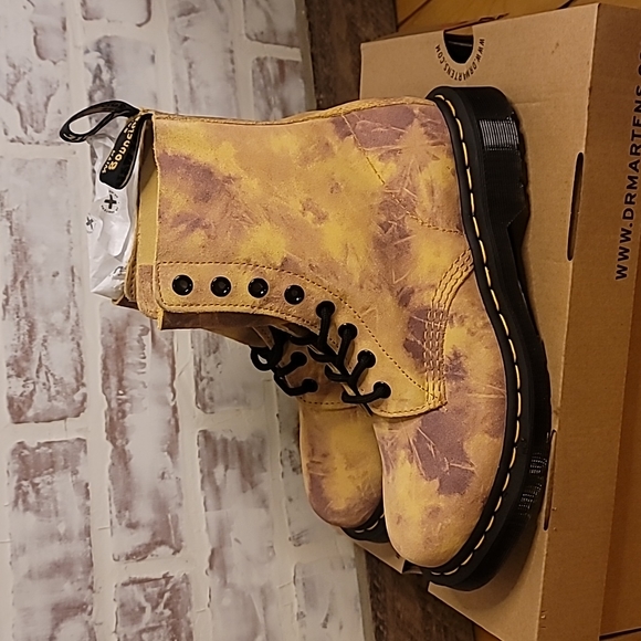 Dr. Martens Pascal Grunge Tie-Dye Combat Boots Size 8 - Picture 6 of 16